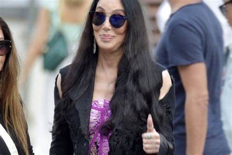 She has aged like wine!: Camera lenses caught Cher in leggings and on high heels